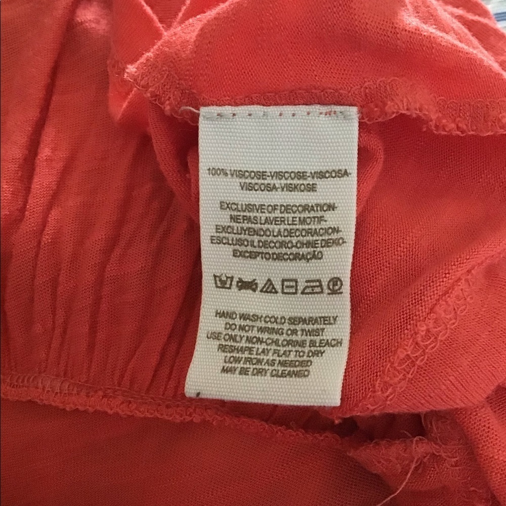 Free People Coral Embroidered Mesh Peplum Top Short Sleeve Women's Size Small - Picture 7 of 7